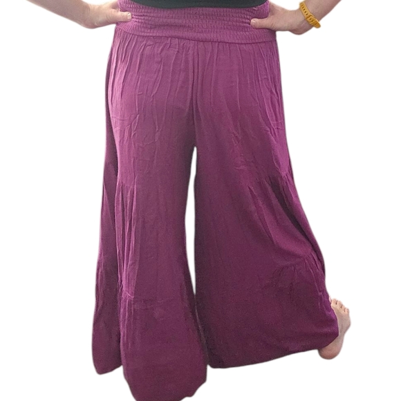 NWT 🌼 Easel Wide Leg  Palazzo Pants  Size Medium - Picture 4 of 7
